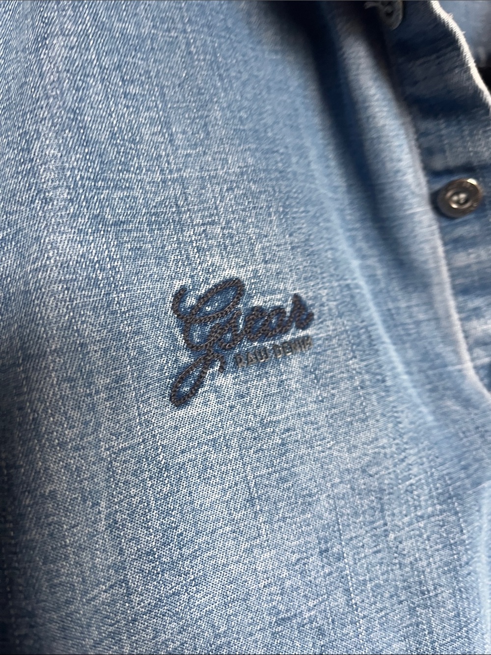 G-Star Light Blue Denim Button-Up Shirt - Picture 5 of 13